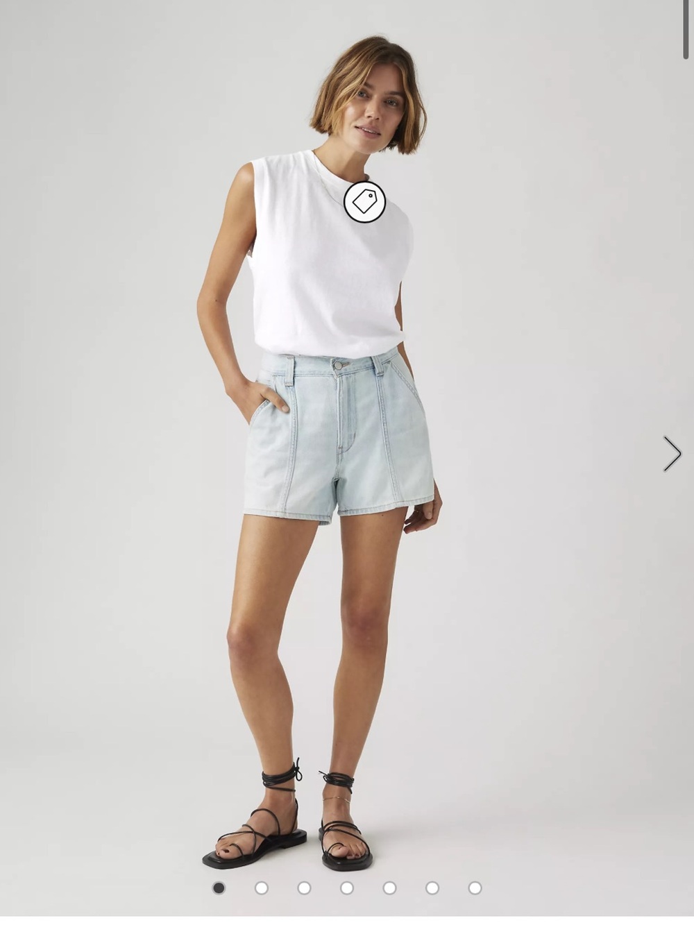 Levi’s LINEN+ DENIM LIGHTWEIGHT CARPENTER WOMEN'S SHORTS